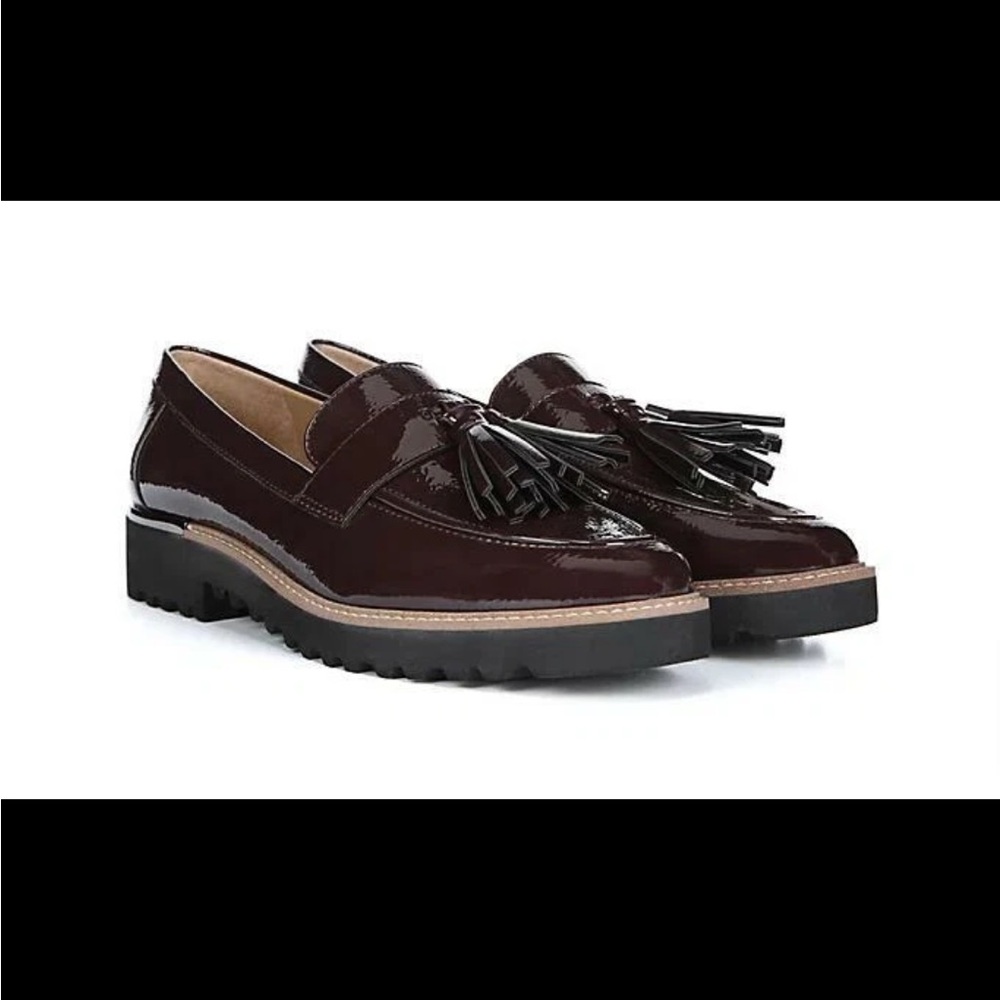 Franco Sarto Women's Tassel Loafers in Rich Burgundy/Brown-Sz 8 - Picture 2 of 13